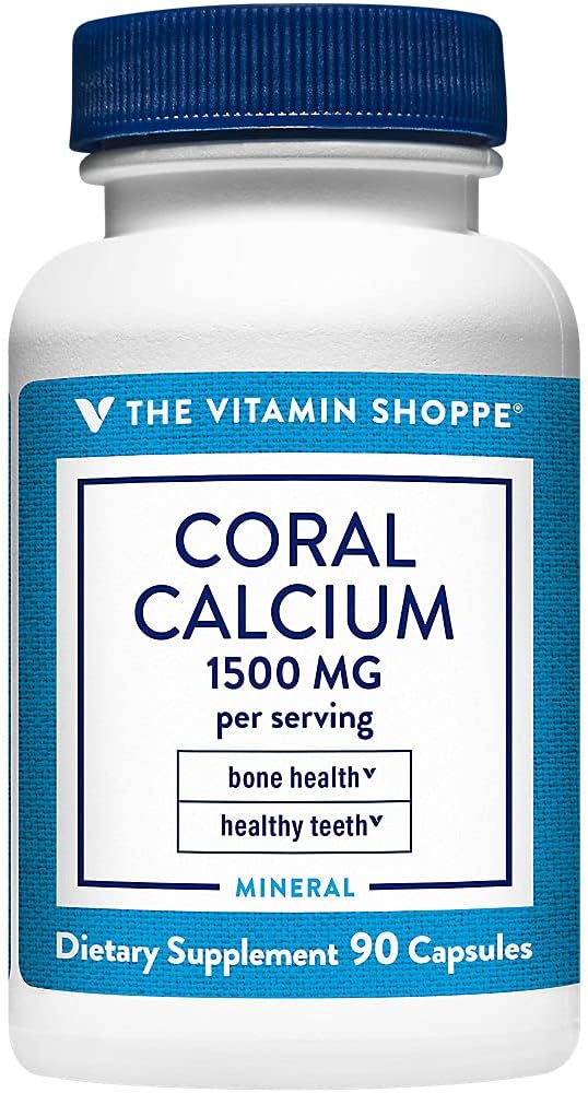 Shoppe Coraldis 1,500MG - Sağlıklı Kemikleri ve Dişleri Desteklemek için Gıda, Magnezyum & Trace Mineralleri (90 Capsules)