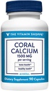 Shoppe Coraldis 1,500MG - Sağlıklı Kemikleri ve Dişleri Desteklemek için Gıda, Magnezyum & Trace Mineralleri (90 Capsules)
