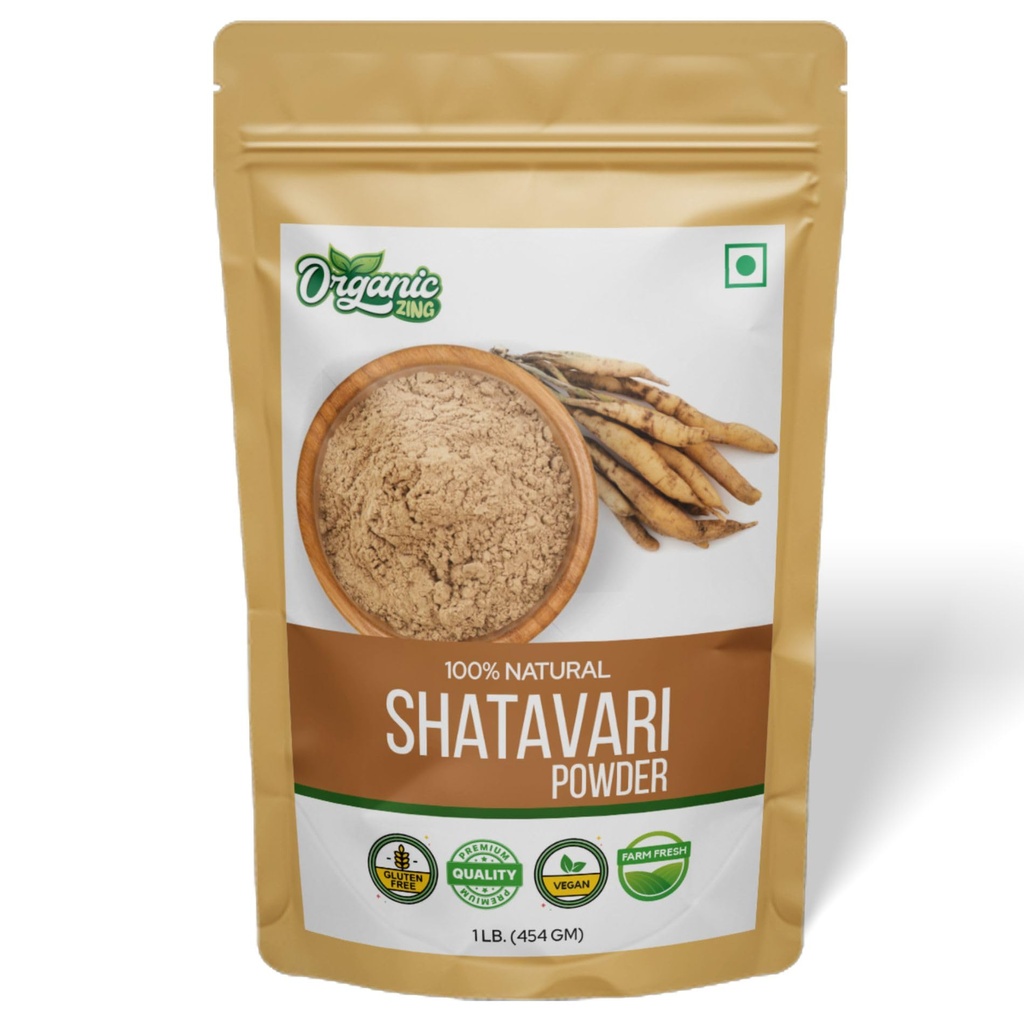 Sağlık için Organik Shatavari Toz 16 oz (454 gram) 1 Paket