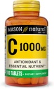 MASON NATURAL Vitamin C 1000 mg, 100 Day Supply, Sağlıklı Immune Sistemi, Antioksi ve Temel Nutrient, 1 Pack