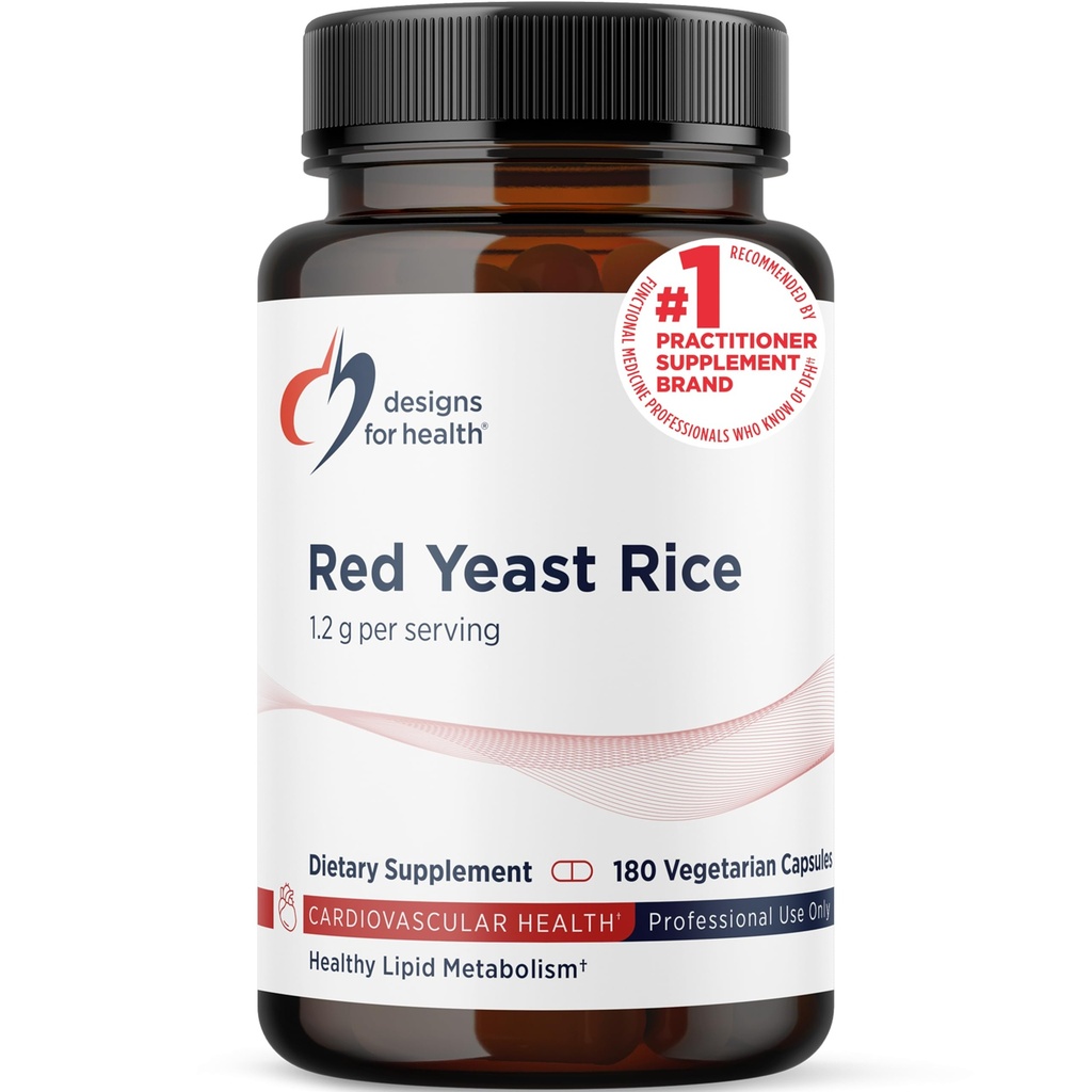 Sağlık RYR Synergy için tasarımlar - Red Yeast Rice Supplement - 1200 mg Red Yeast Rice + CoQ10 Cardiovascular Health + Care of Lipid Levels in Normal Range (120 Capsules)