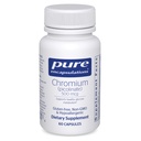 Pure Encapsulations Chromium (Picolinate) 500 mcg - for Lipid & Carbohydrate Metabolism* - Mineral Supplement - Superior Absorption Chromium Supplement - Vegan & Gluten Free - 60 Capsules