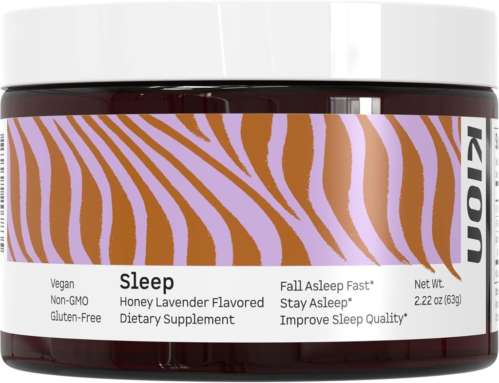 Kion Honey Lavender Sleep Toz | Fall Asleep Hızlı, Kal Asleep & Uyku Kalitesini Geliştirin | Amino Asit Desteği | 30 Hizmet