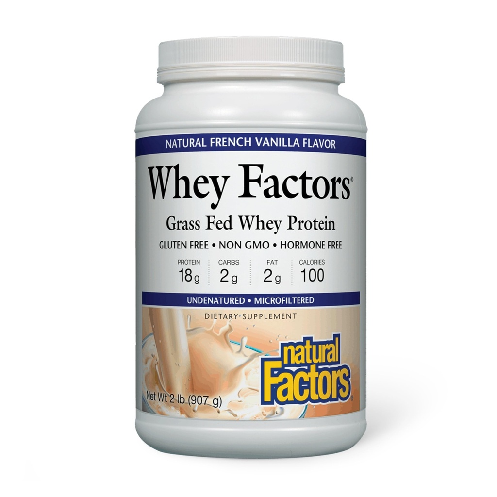 Doğal Faktörler Whey Faktörleri, Fransız Vanilla, 2Pound (Pack of 6)
