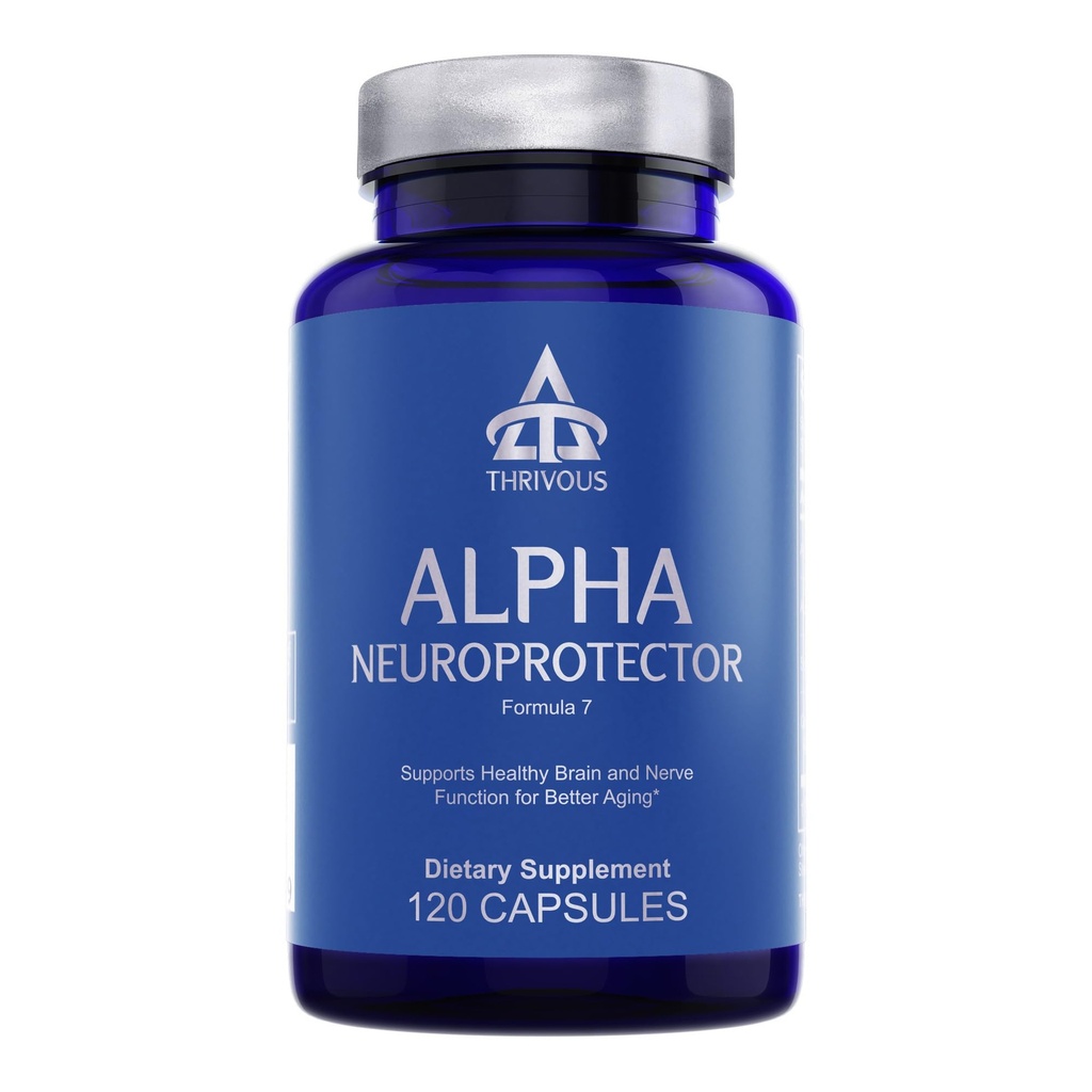 Thrivous Alpha Neuroprotector – Beyin Destek & Nootropic Supplement with Acetyl L-Carnitine, Alfa GPC, R-Alpha Lipoic Acid, Ginkgo Biloba – 120 Vegan Capsules