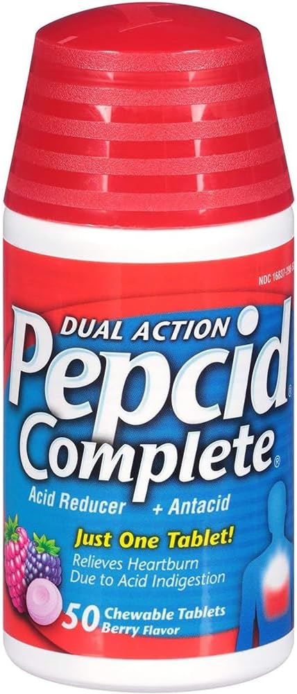 Pepcid Complete Berry Flavor - 100 Chewable Tabletler (50k x2 şişe)