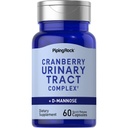 Piping Rock Cranberry Kompleksi | 60 Capsules | D-Mannose ve Probiyotik Kadınlar ve Erkekler | Gelişmiş Urinary Formula | Non-GMO, Gluten Free