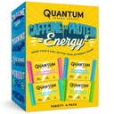 Kuantum Enerji Meydanı - Caffeine & 10g proteini ile Enerji Bar, Go'da Sağlıklı Atı - Vegan, Gluten-Free, Soy & Dairy-Free - Çeşitli 4Pack