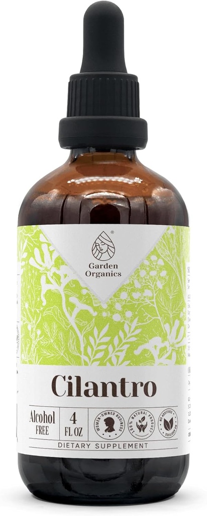 Cilantro Alkol-Free Natural Tincture Extract, Immune System Alert, Sıvı Drops% 100 Cilantro Tray (4 fl oz) tarafından yapılan.