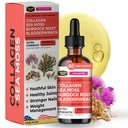 Collagen Mojo - Kadınlar ve Erkekler için sıvı Collagen,, Sea Moss ile Collagen,, Burdock Root & Bladderwrack - Saç, Skin, Nails, Ortak Destek, Kilo Yönetimi, Yüksek Aorpsiyon - 100.000