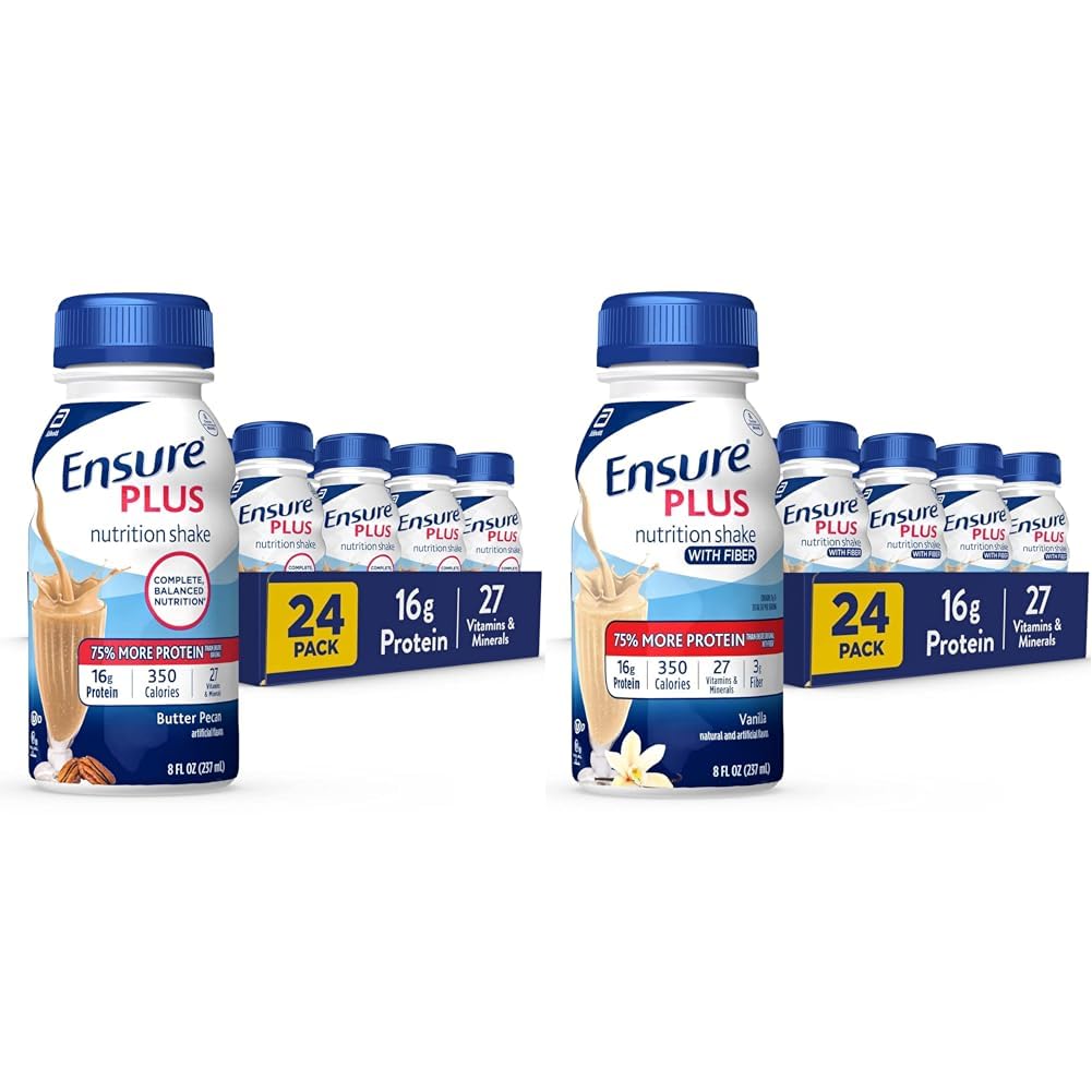 Ayrıca 16 gram protein ile Beslenme Shake ve Plus Sıvı Beslenme Shake ile Fiber, 16 Protein Gramleri, Vanilla, 8 Fl Oz Şişe (24 paketi)