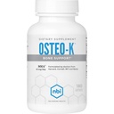 NBI Osteo-K Bone Support | Vitamin D & K Kompleksi ile Litrate Supplement | 45 mg Vitamin K2 (MK4) Güçlü Bone Health & Function | 180ct Veggie Capsules