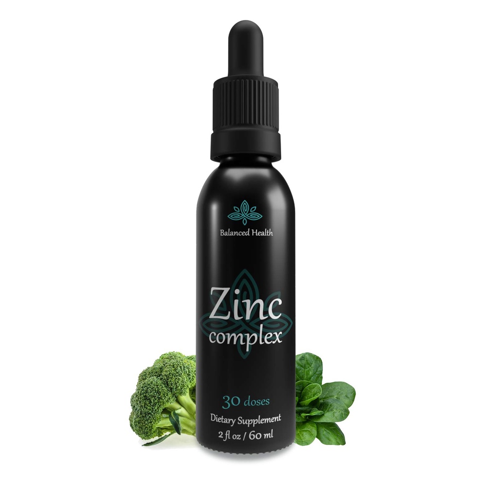 Çinko Kompleksi - 30 Hizmet, 2oz, Peppermint Flavor, Vegan Sıvı Ionic çinko Sulfate Drops Plus Trace Minerals for Daily Immune System Support