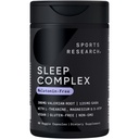 Sports Research® Sleep Complex- Melatonin-Free Vegan Capsules - Valerian Root, GABA, L-Theanine, Magnezyum & 5-HTP - 30 Hizmet
