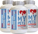 I LOVE MY PETS LLC Yaşlı kedi Supplements - PET Immune Support - Köpekler ve Kediler - Poker - Sağlıklı - kedi Turmeric - 180 Tedaviler (3 Şişeler)