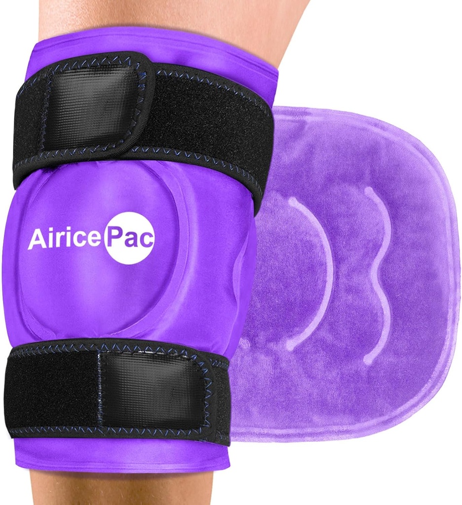 Kas Ağrısı Yardımı için Buz Paketi, Injuries, Swelling, Diz Değiştirme Cerrahisi, Arthritis, Meniscus Tear ve ACL, Mor