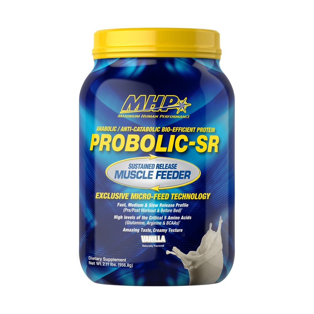 En Fazla İnsan Performansı Probolik-SR Sustained Release protein Toz, 24g Protein, BCAAs, Glutamine, Arginine, Pre-Workout, Post-Workout, Nighttime protein, 2lbs, 26 Hizmet, Vanilla