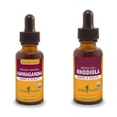 Herb Pharm Ashwagandha & Rhodiola Kökleri Enerji, Yaşam, Endurance & Stamina, Alkol Özgür Glycerite & Organik Cane Alkol, 1 Oz Her
