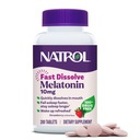 Natrol Melatonin 10 mg Hızlı Dissolve Tabletleri - Strawberry Flavor, 200 Kont, Sleep Support, Fast Dissolve Melatonin for Yetişkinler, 200-Day Supply