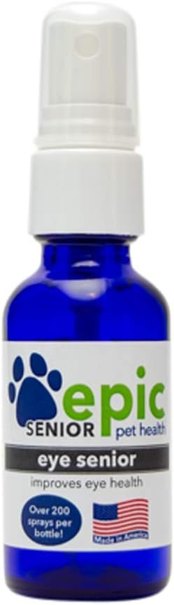 Göz Kıdemli - Yaşlı Evcil hayvanlar için tüm doğal sıvı spreyi - Ağlama Sürecini Durdurun - Daha İyi Gözgörüler - Mist Over Eyes and Put in Food & Water (1 oz)