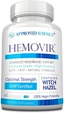 Onaylanan Bilim Hemovir - Hemorrhoid Support Supplement - Witch Hazel, Horse Chestnut - 45 Capsules - 1 Şişe - Vegan