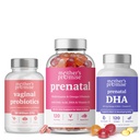 Mother's Promise Vaginal Probiyotiks + Prenatal DHA & Prenatal Vitamin Gummies Sche