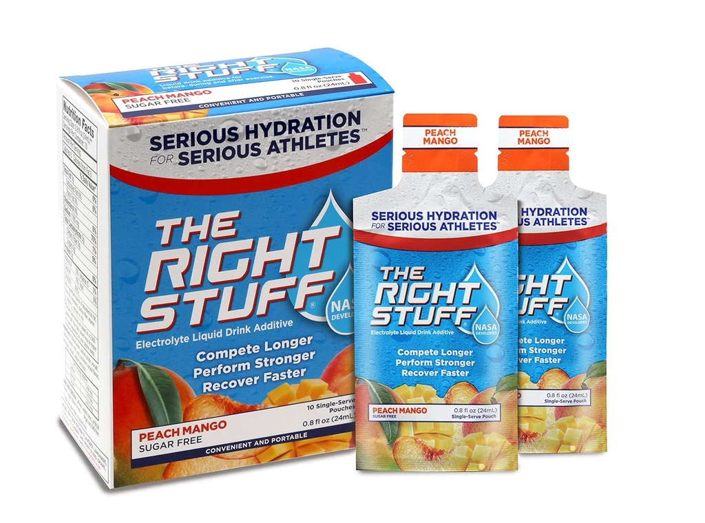 Doğru Şeyler elektrolit içilir - 10 Pouch Box - Peach Mango
