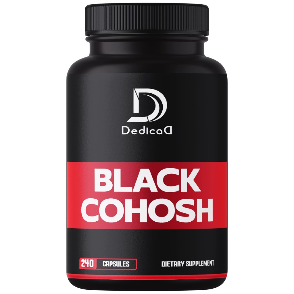 Menopause Hot Flashes için 1000 mg Black Cohosh - 4-Month Supply için 240 Capsules - Body Management, Women's Health & Immune System