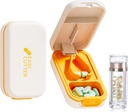 Pill Splitter | Küçük veya Büyük Pills için En İyi Pill XS | ABD'de Tasarım > Cuts Vitamins | Pill Splitter with Crystal Akrilik Pill Box