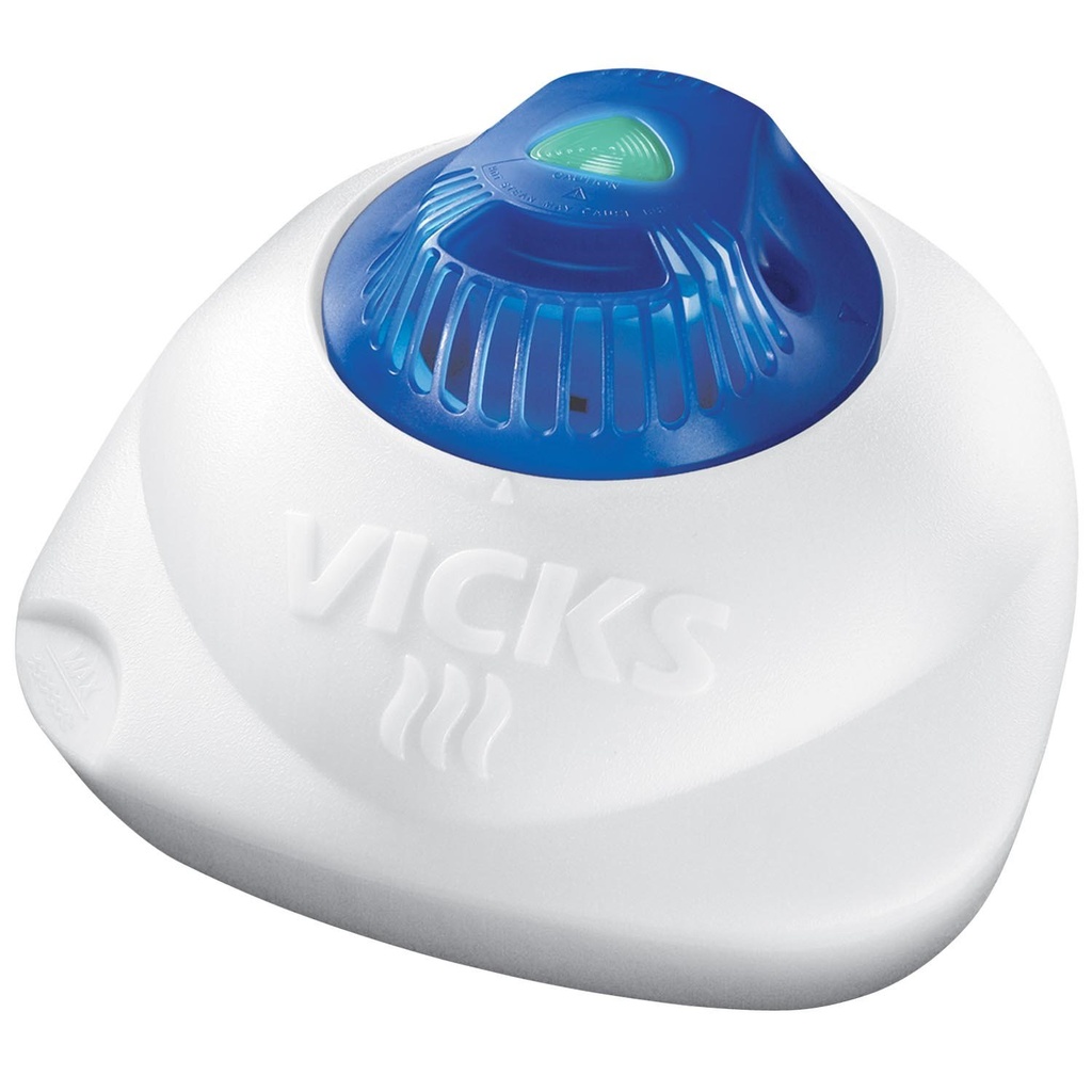 Vicks Warm Steam Vaporizer, Small to Medium Rooms, 1.5 Gallon Tank - Gece Işığı ile Bebek ve Çocuklar Odaları için Izleyici, Vicks VapoPads ve VapoSteam