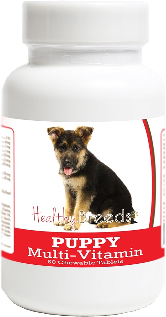 Sağlıklı Breeds Alman Çoban Puppy Dog Multivitamin Tablet 60 Kont