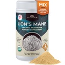 Naturealm Lion's Mane Mushroom Toz - Focus Memory mental Clarity için Organik Beyin Desteği - GMO Bilişsel Fonksiyonl - 60 Hizmet