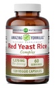 Amazing Formulas Red Yeast Rice Kompleksi | 1570 Mg Per | 120 Veggie Capsules | Alfa Lipoic Acid, CoQ10, Milk Thistle Extract | Made in USA
