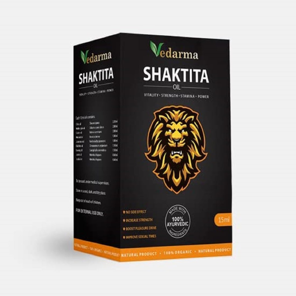 Erkekler için Kuvvet ve Stamina ATM yağı için Shaktita Oil - 15 ml