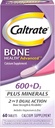 Caltrate 600+D3 Plus Mineraller ve Vitamin D Tamam Tabletleri, Yetişkinler için Bone Health ve Mineral Supplement - 60 Count