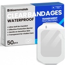 Büyük Havalimanları Clear Dressings Dövme Bant Hassas Skin Yaraları Bakımı, Say Film Elbisesi Occlusive Patch for Post Surgery Use, 4" x 4 3 3", 50 Packs
