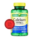 Spring Valleyuba 600 mg, 100 Tablet | Kalsiyum Tamam 600 mg | Kalsiyum Tamam + STS Style.