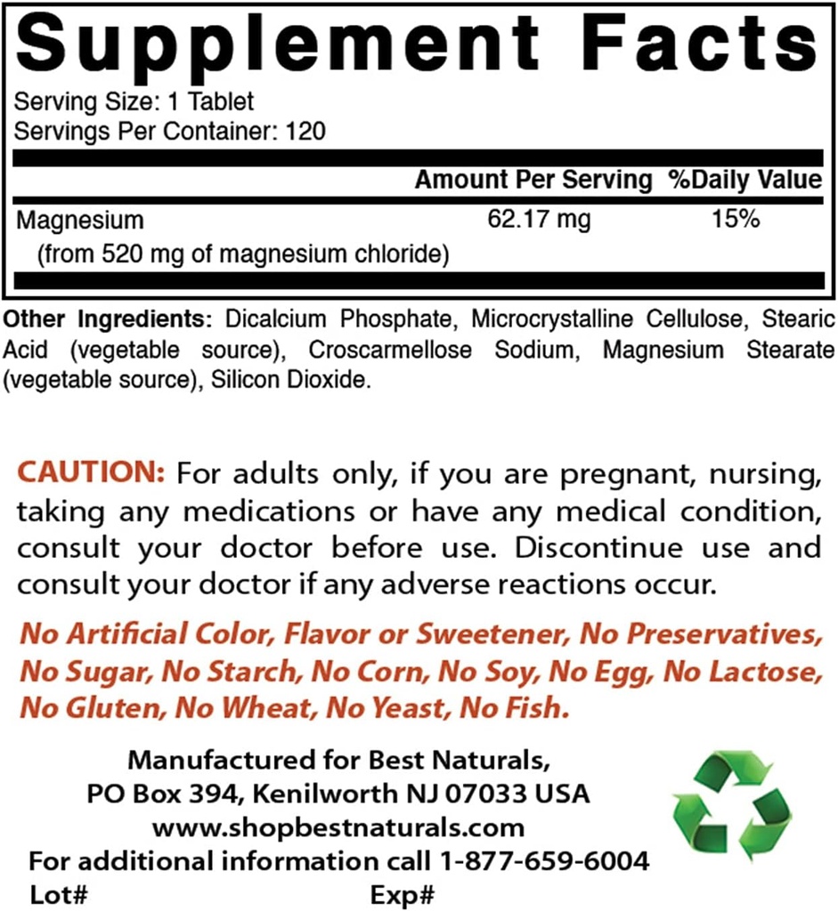 Magnezyum Chloride 520 mg & CoQ10 600 mg