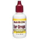 NutriBiotic – Ear Drops, 1 Fl Oz | Gentle & Soothing Ear Support with Grapetre Seed Extract & Tea Tree Oil | Vegan | Non-Medicated | Made without GMOs & Gluten