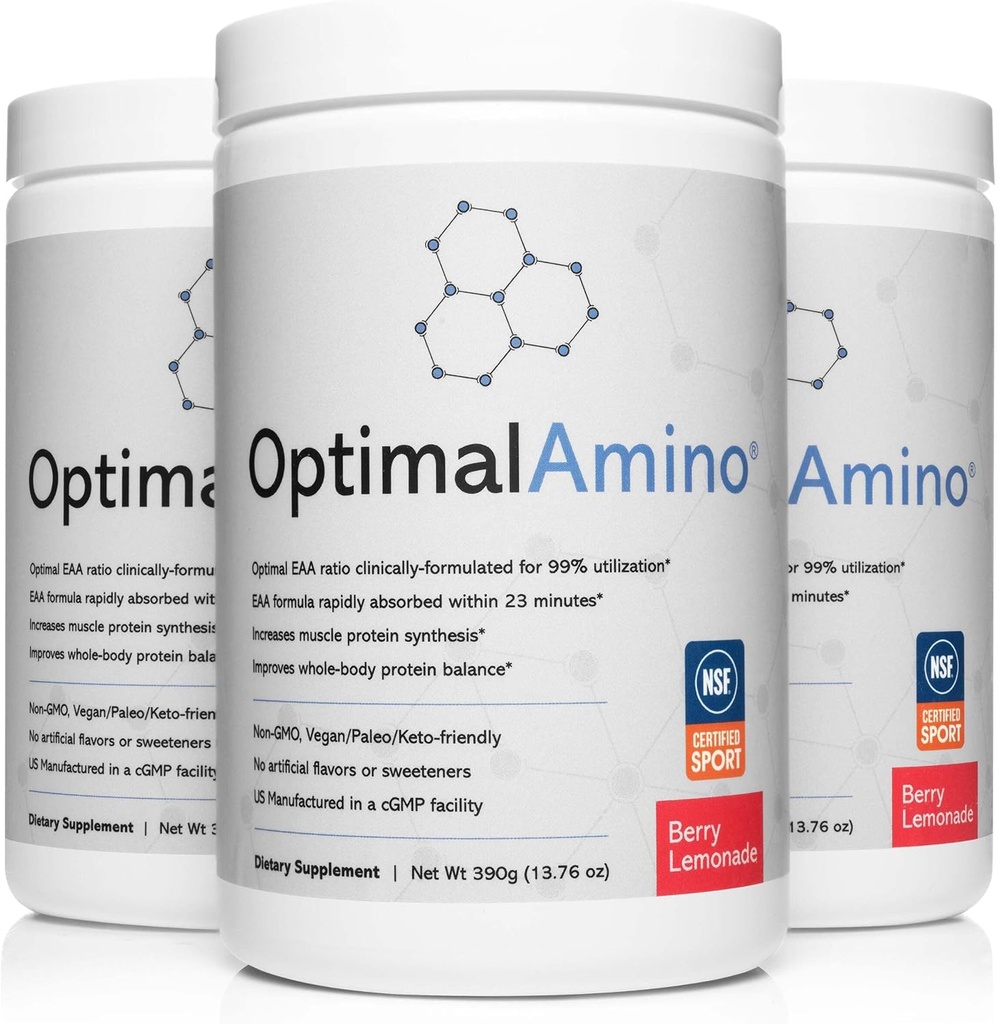 OptimalAmino® Elite Sche (3 ay) En İyi Pre/Post Workout Recovery Drink,% 99 Utilization Essential replica Supplement, NSF Sport® sertifikalı Spor® sertifikalı