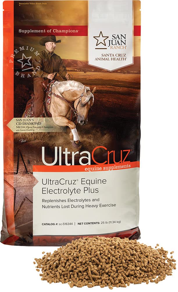 UltraCruz Equine Electrolyte Plus Supplement for Horses, 25 lb, Ultrasonik (93 Day Supply),sc-516344