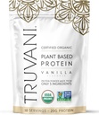 Truvani Vegan Pea Protein Toz | Vanilla | 20g Organik Bitki Temel Protein | 10 Hizmet | Keto | Gluten & Dairy Free | Low Carb | No Ek Olmayan Şeker