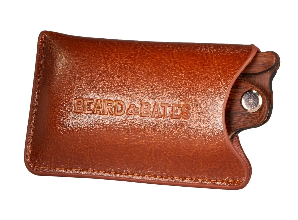 Ayıd & Bates True Deri Pouch - For The Sandalwood Switchblade | Ahşap Comb için Koruyucu Erişim Davası (POUCH!)