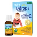Ddrops 1072834 400 IU Sıvı Vitamin D3 Bebekler için damlalar, 0.08 Fl. Oz (Pack of 2)