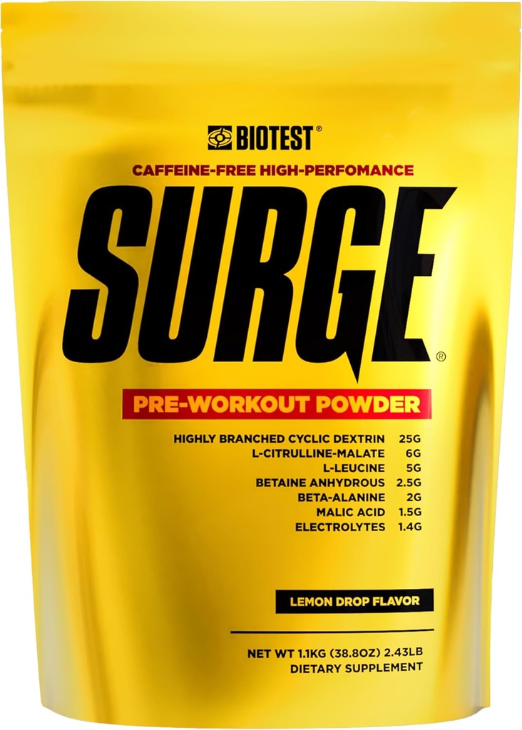 Pre-Workout Tozl - 25 g Yüksek Lisanslı Cyclic Dextrin, 6.5 g Citrulline Malate, 5 g L-Leucine, 2.5 g Betaine Anhidrus, 2 g Beta-Alanine, 1.4 g Electrolyte
