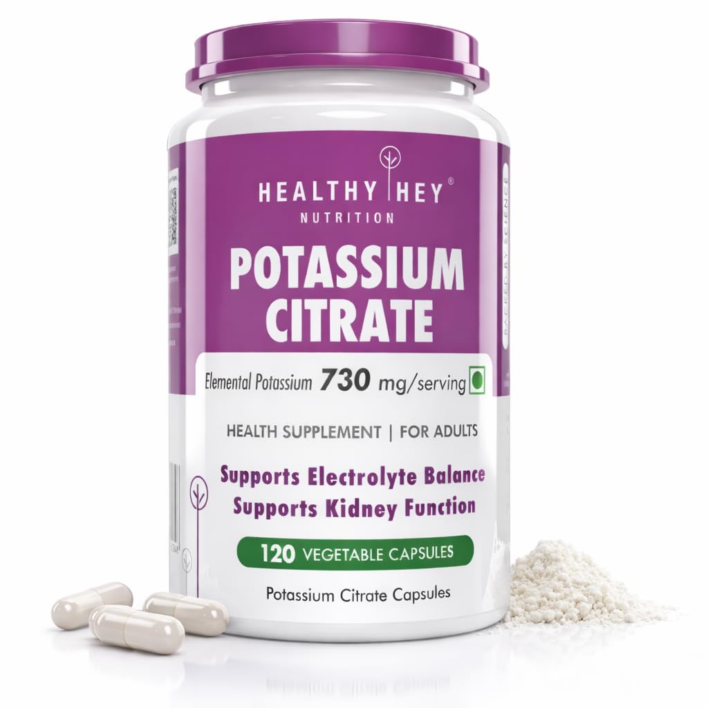 Sağlıklı Hey Beslenme Potasyum Citrate 730 mg - Sebze Kapsülleri 120 Kont (kıra 1)