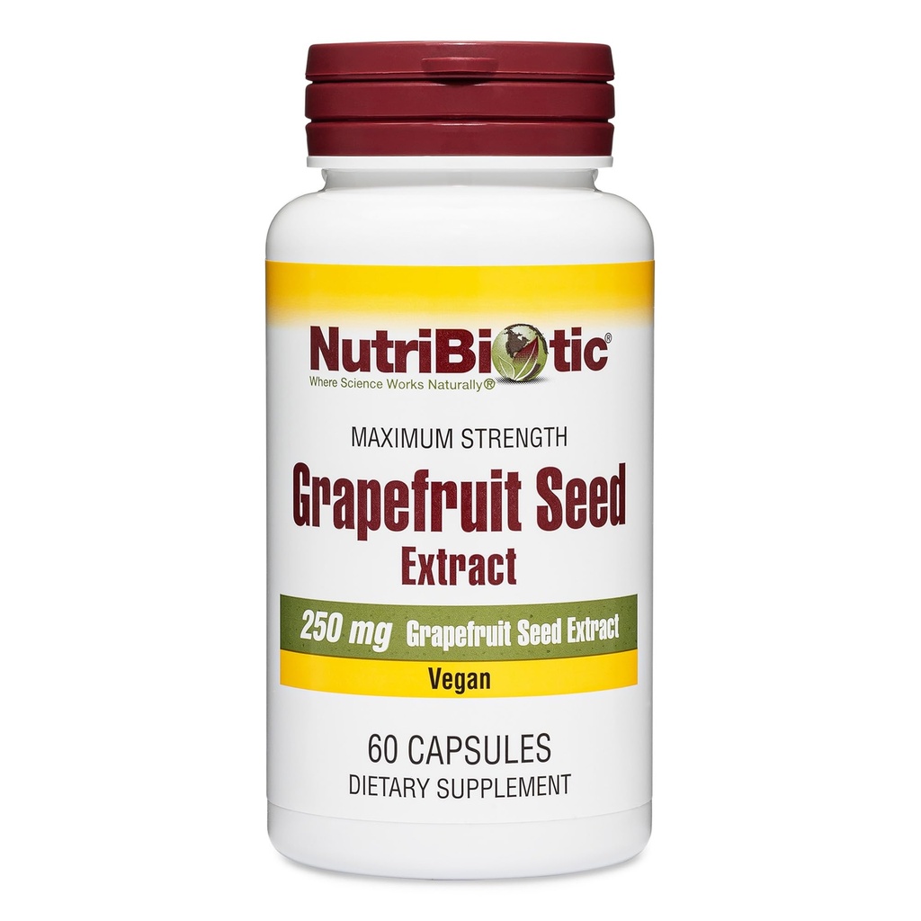 NutriBiotic – Grapetis Tohumu Capsules 250 mg, 60 Kont - Bioflavonoyaks ile maksimum Güç