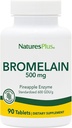 Doğalar Plus Bromelain - 500 mg, 90 Vejetaryen Tabletler - Doğal Proteolytic Enzyme Supplement- Gluten-Free - 90 Servisler