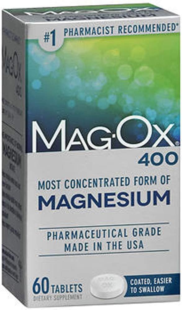 Mag-Ox 400 Magnezyum, Tabletler 60 Her ( 3 Paket)
