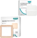 Dimora Hydrocolloid Yara Giying10 Pack 0.3mm + Silikon Köpük Sınırı 6"x6 ile Giyiyor